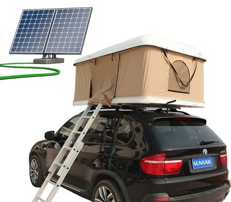Tente de toit de voiture en toile avec options personnalisables d'énergie solaire