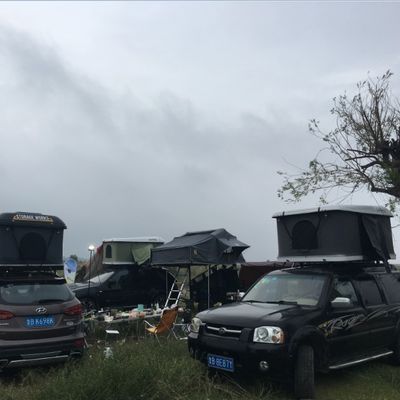 Tente de toit de voiture en verre dur en extérieur modèle 888-1 pour camping 214X130X28cm