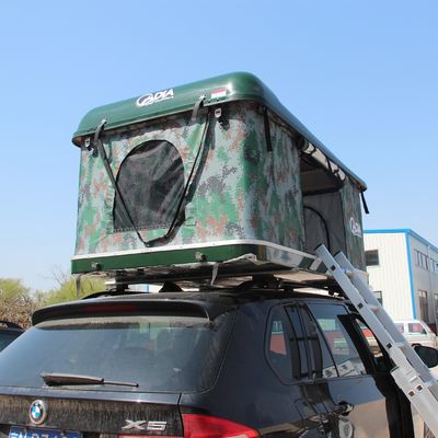 Tente de jeu de terrain de camouflage en fibre de verre à coque dure toit de voiture Tente supérieure 214X130X28cm