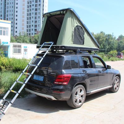 Sports en plein air en fibre de verre Zelt Camouflage toit de voiture Tente supérieure avec design pliable