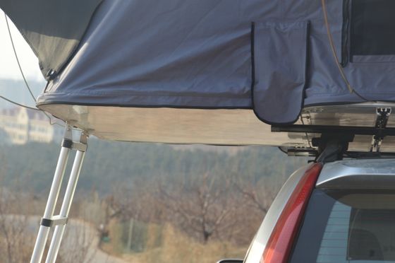 Dernière tente en tissu de toit renforcé en fibres de verre avec coque dure
