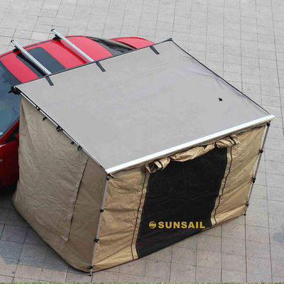 Tente de camping en toile avec auvents latéraux de quatre saisons et tissu respirant