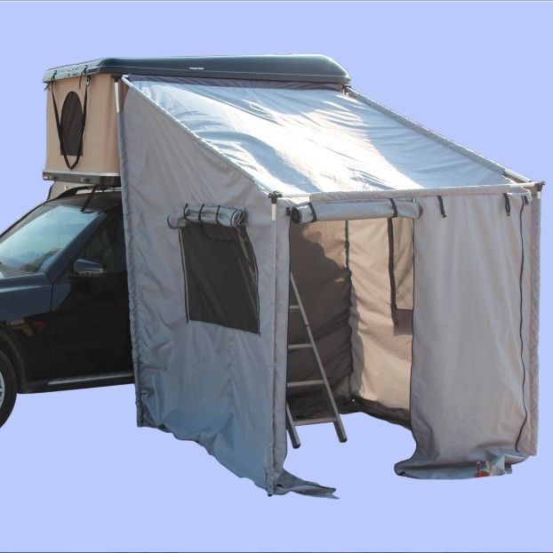 2.14x1.45cm 4x4 hors route Tente haute en coque dure avec salle annexe Facile à installer