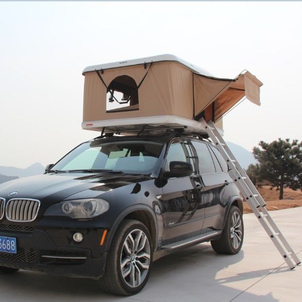 États-Unis UE Japon et Corée Tente de toit de voiture en fibre de verre à coque dure pour les rois d'aventure de camping