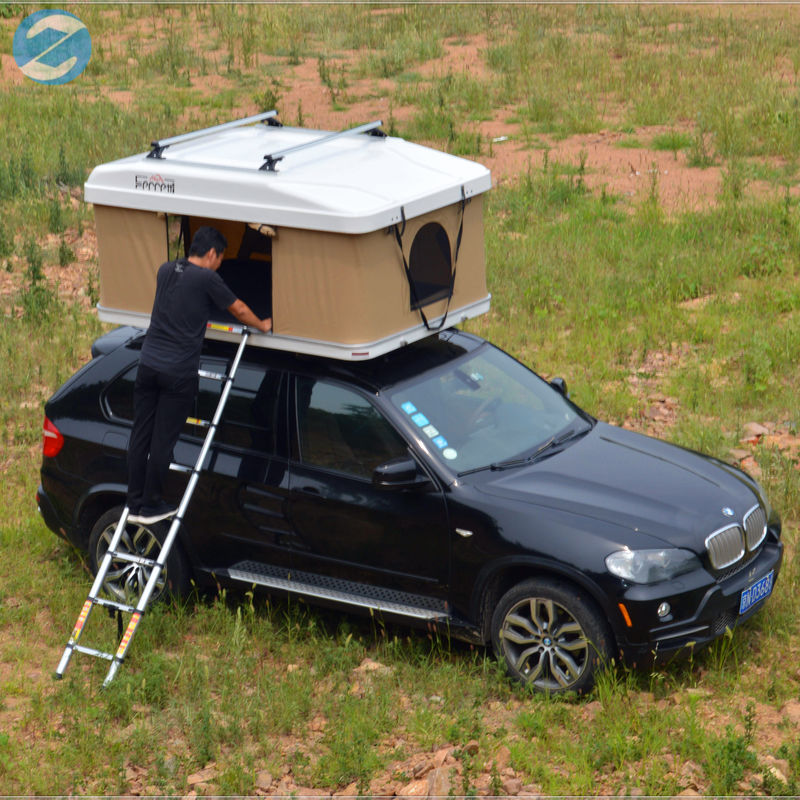Tente de toit automatique en fibre de verre à coque dure pour le camping imperméable Confortable