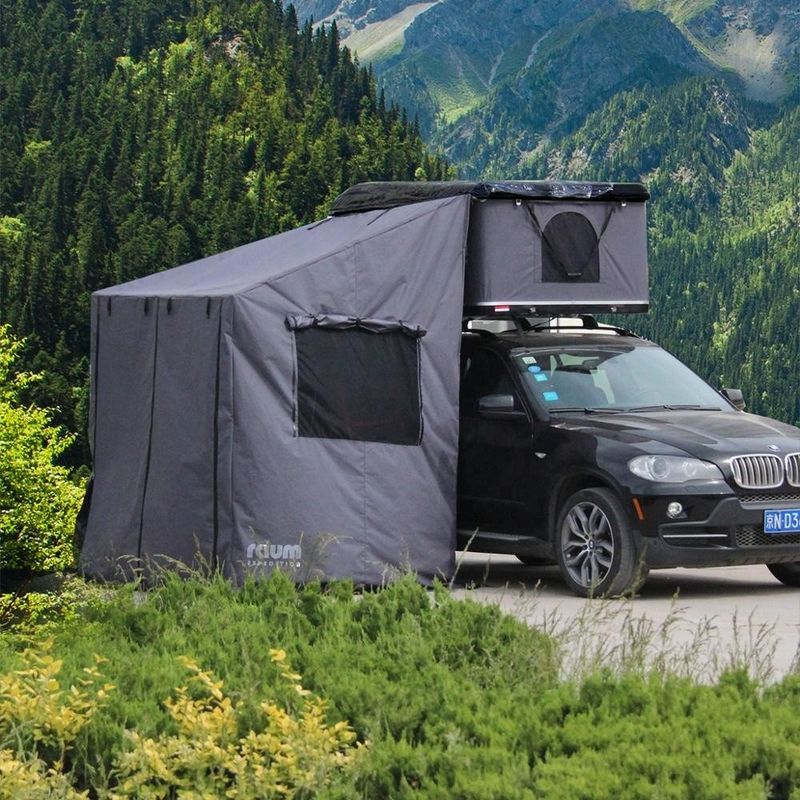 Tente de toit à coque dure de quatre saisons avec annexe Facile à installer et design spacieux