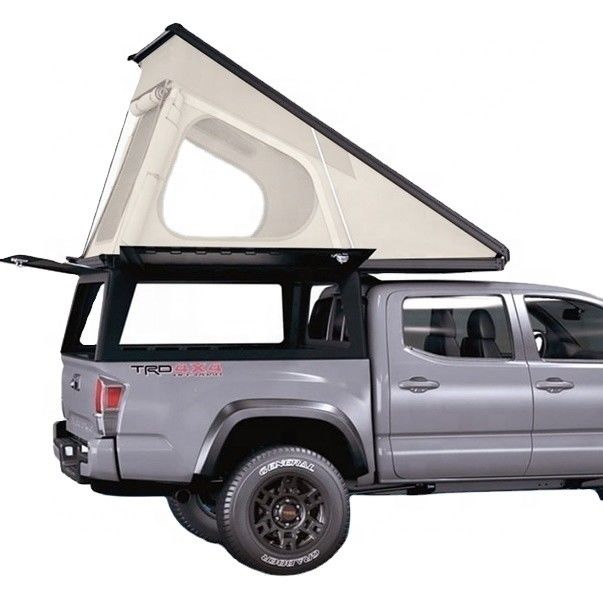Tente de quatre saisons Tacoma Camper Shell Roof Top Tente 250X135cm en aluminium noir avec fenêtre